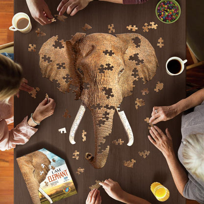 I am Elephant 700 Piece Shaped  Jigsaw Puzzle