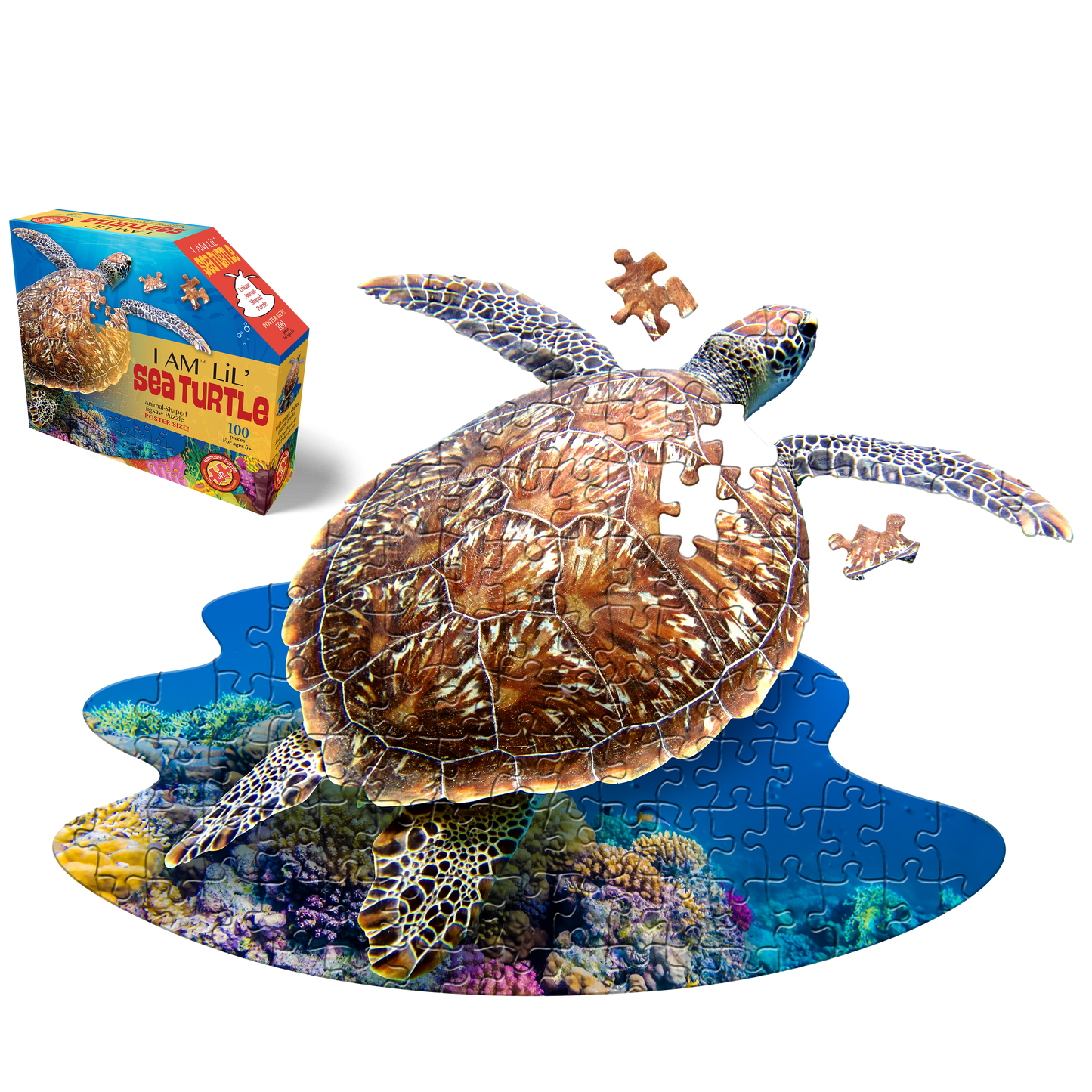 I am Turtle 100 Piece Shaped Jigsaw Puzzle