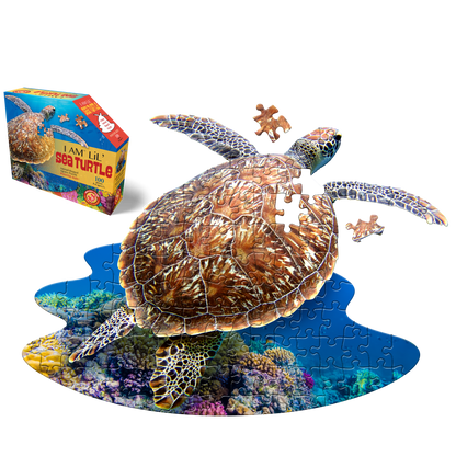 I am Turtle 100 Piece Shaped Jigsaw Puzzle