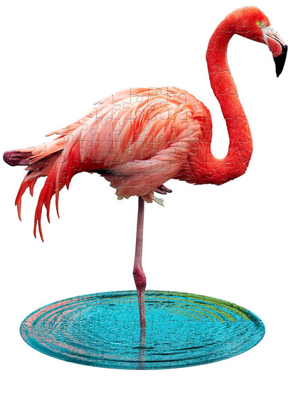 I am Flamingo 100 Piece Shaped Jigsaw Puzzle