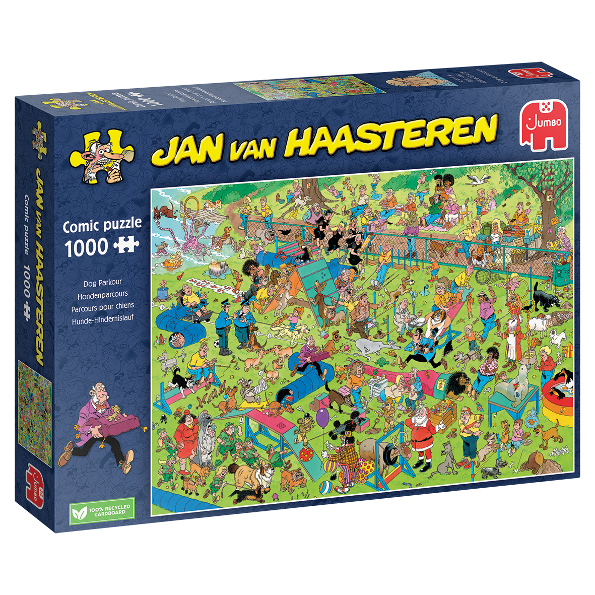 Jan Van Haasteren Dog Parkour 1000 Piece Jigsaw Puzzle