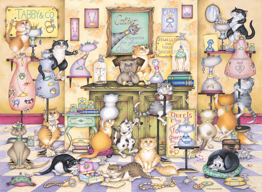 Crazy Cats Tabby & Co 500 Piece Jigsaw Puzzle