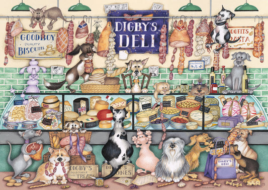 Dapper Dogs No.1. Digby’s Deli 1000 Piece Jigsaw Puzzle