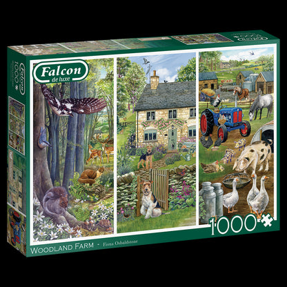 Falcon de luxe  Woodland Farm 1000 Piece Jigsaw Puzzle