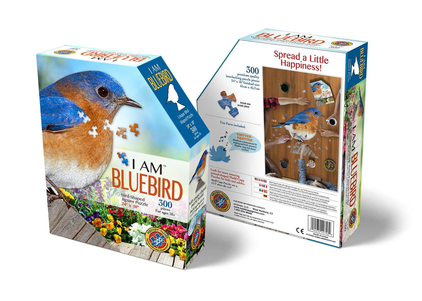 I am Bluebird 300 Piece Shaped Jigsaw Puzzle