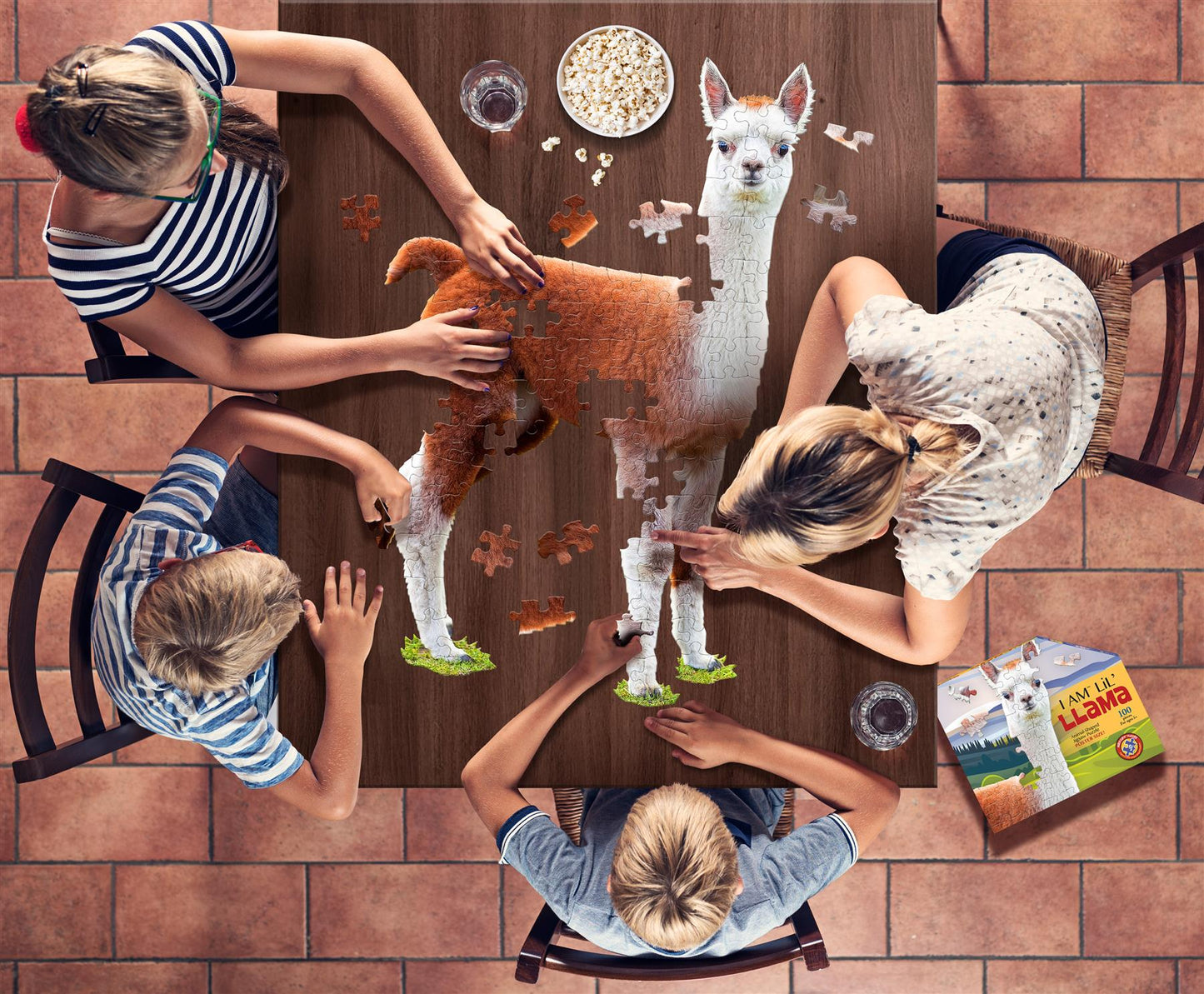 I am Llama 100 Piece Shaped  Jigsaw Puzzle