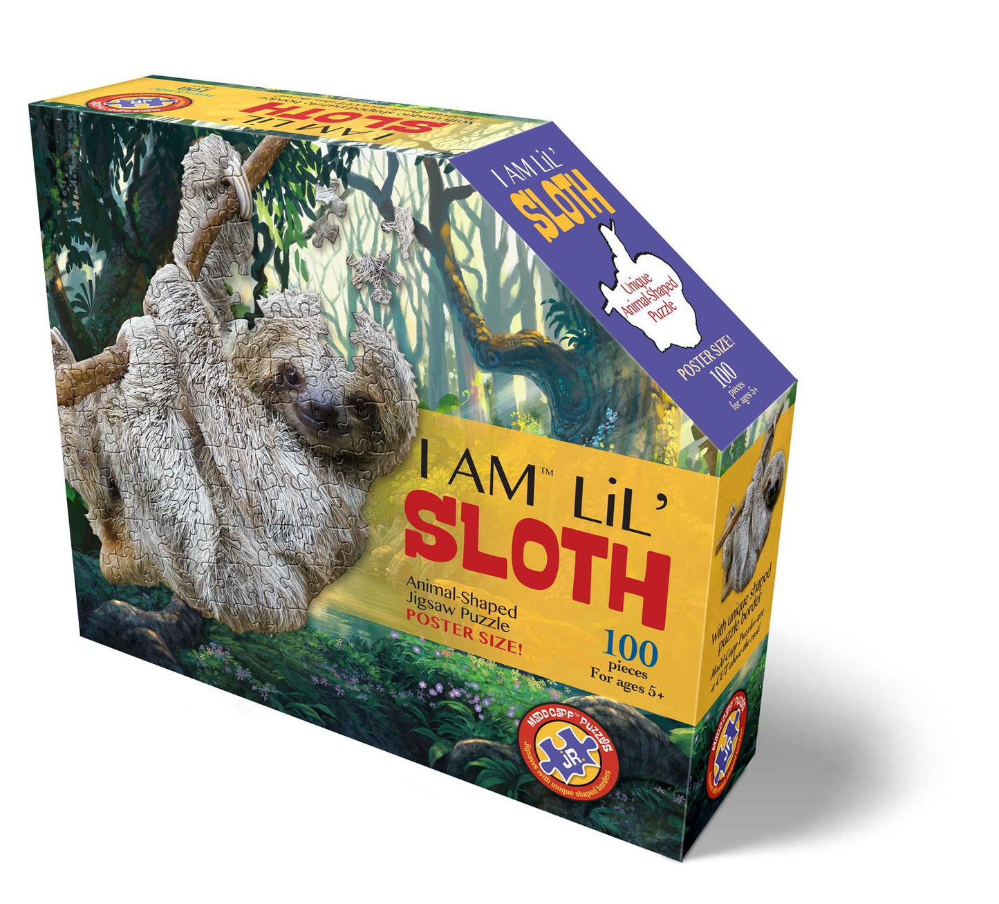 I am Sloth 100 Piece Shaped Jigsaw Puzzle