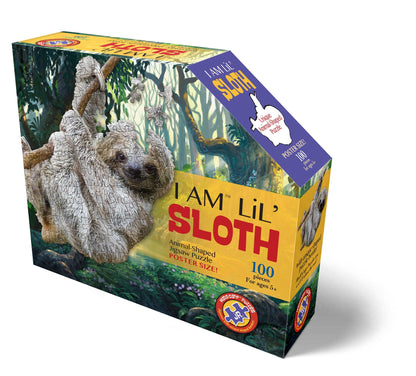 I am Sloth 100 Piece Shaped Jigsaw Puzzle