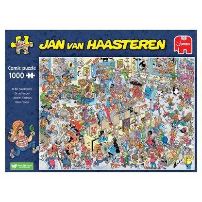 Jan Van Haasteren's At The Hairdressers 1000 Piece Jigsaw Puzzle