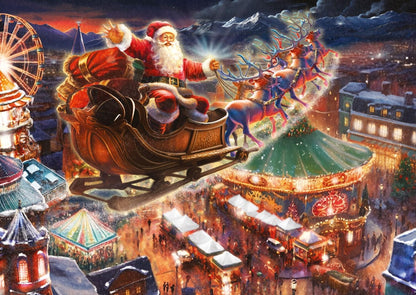 Falcon De Luxe Christmas Wonderland 2 x 1000 Piece Jigsaw Puzzles