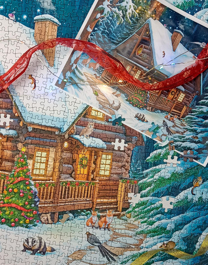 Winter Cabin 1000 Piece Jigsaw Puzzle