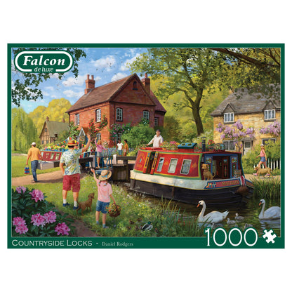 Falcon de luxe  Countryside Locks 1000 Piece Jigsaw Puzzle