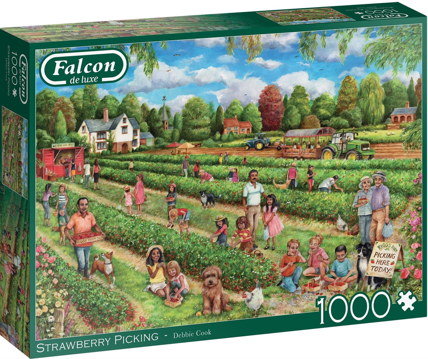 Strawberry Picking 1000 Piece JIgsaw Puzzle