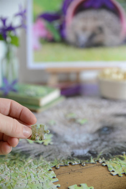 Hedgehog Pottering In The Garden 1000 Piece Jigsaw