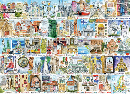 Sights & Sounds of Europe 1000 Piece Jigsaw Puzzle