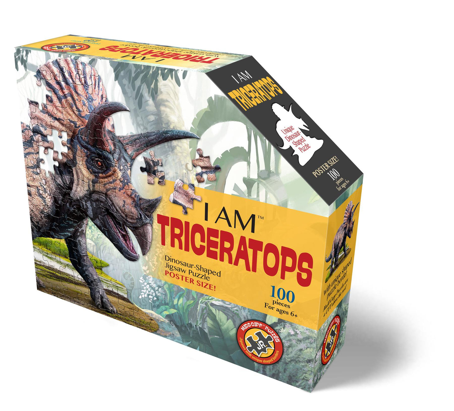 I am Triceratops 100 Piece Shaped  Jigsaw Puzzle