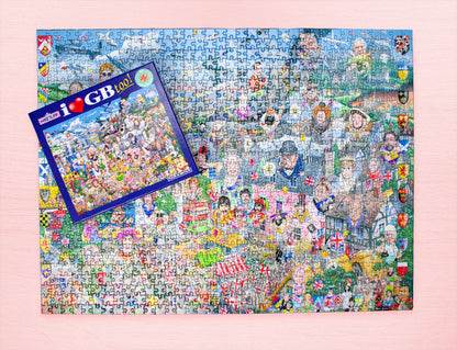 Mike Jupp I Love GB Too! 1000 Piece Jigsaw Puzzle