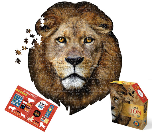 I am Lion 550 Piece Shaped Jigsaw Puzzle
