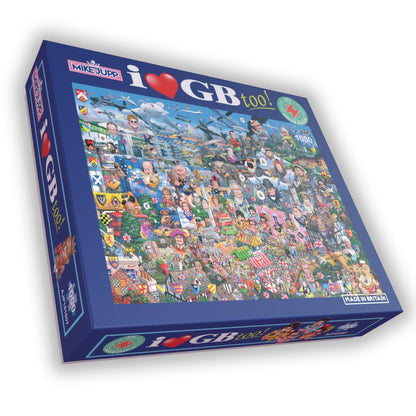 Mike Jupp I Love GB Too! 1000 Piece Jigsaw Puzzle