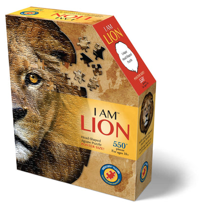 I am Lion 550 Piece Shaped Jigsaw Puzzle