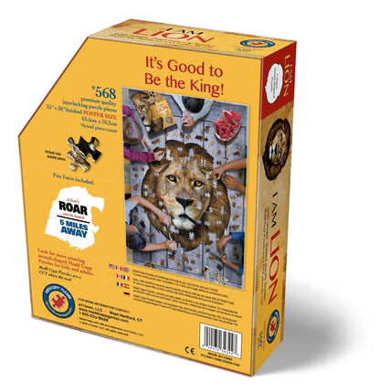 I am Lion 550 Piece Shaped Jigsaw Puzzle