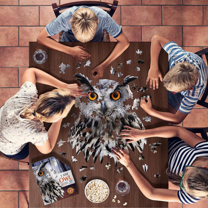 I am Owl 550 Piece Shaped Jigsaw Puzzle