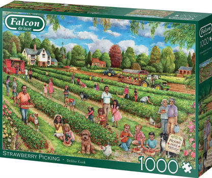 Strawberry Picking 1000 Piece JIgsaw Puzzle