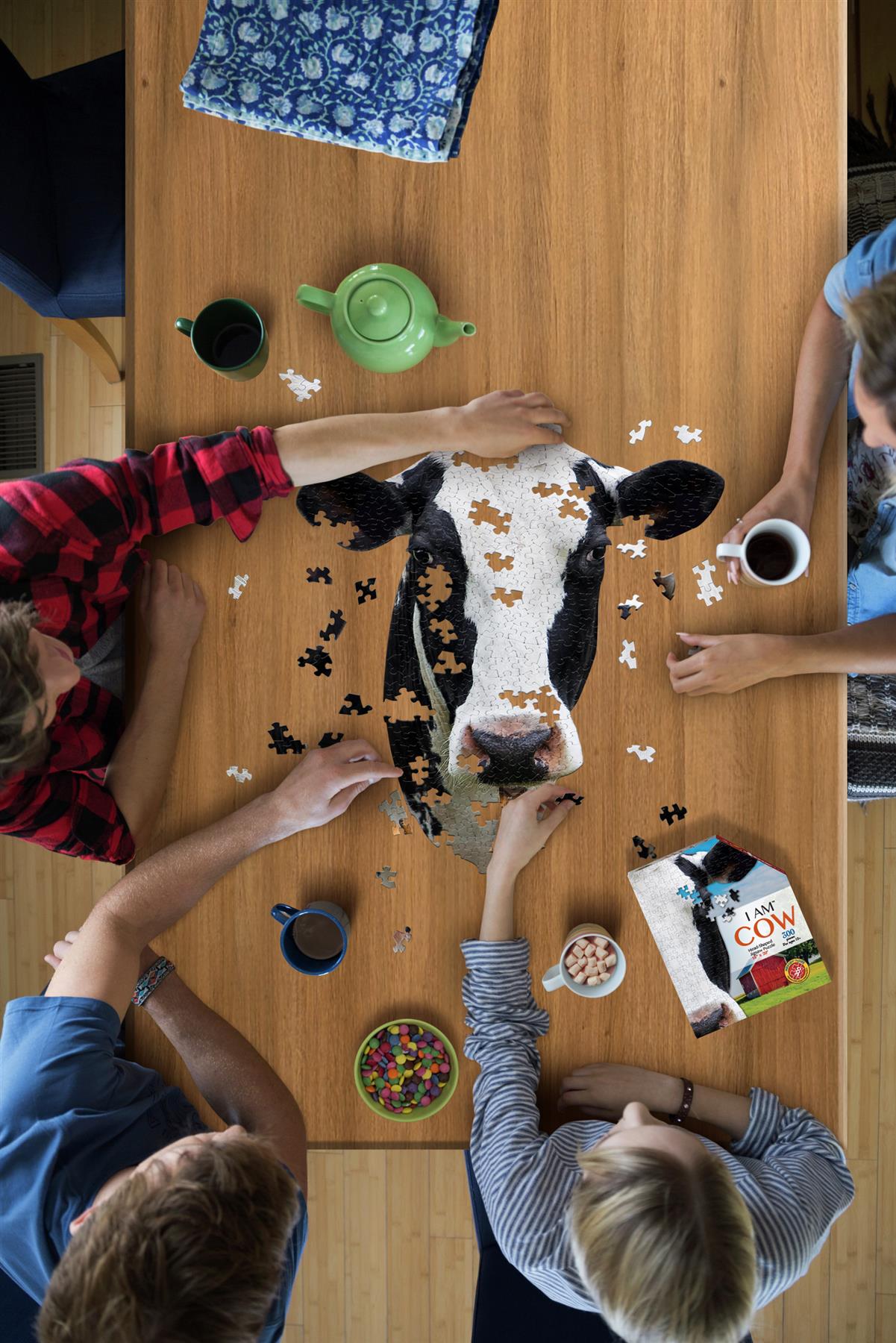 I am Cow 300 Piece Shaped Jigsaw Puzzle