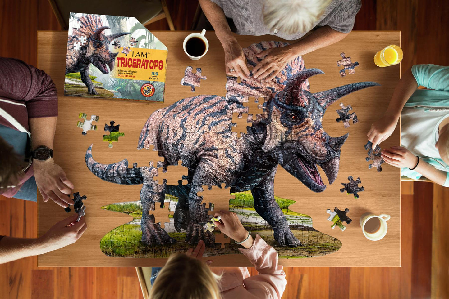 I am Triceratops 100 Piece Shaped  Jigsaw Puzzle