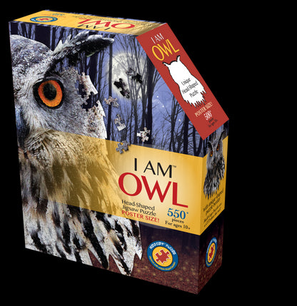 I am Owl 550 Piece Shaped Jigsaw Puzzle