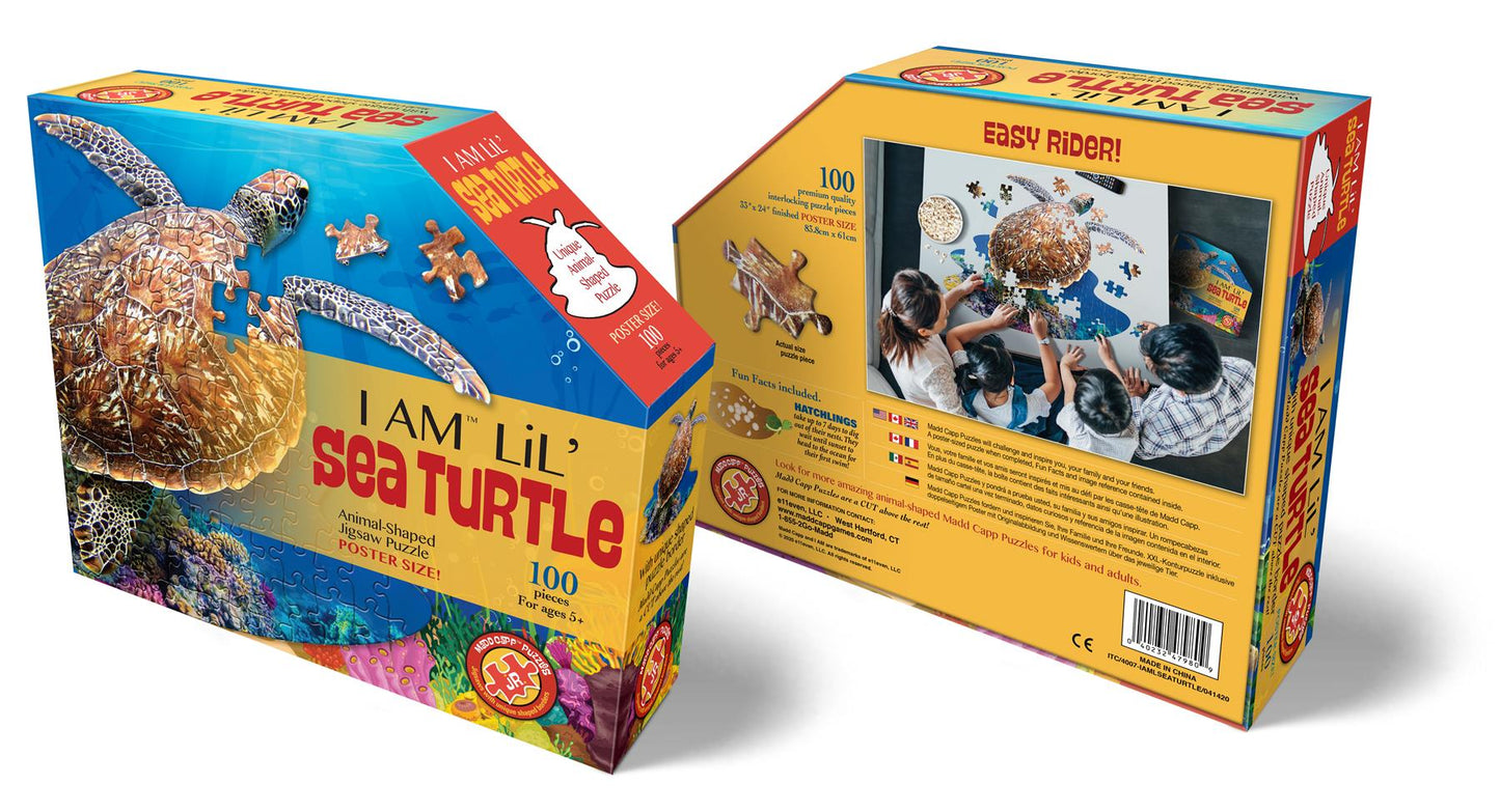 I am Turtle 100 Piece Shaped Jigsaw Puzzle