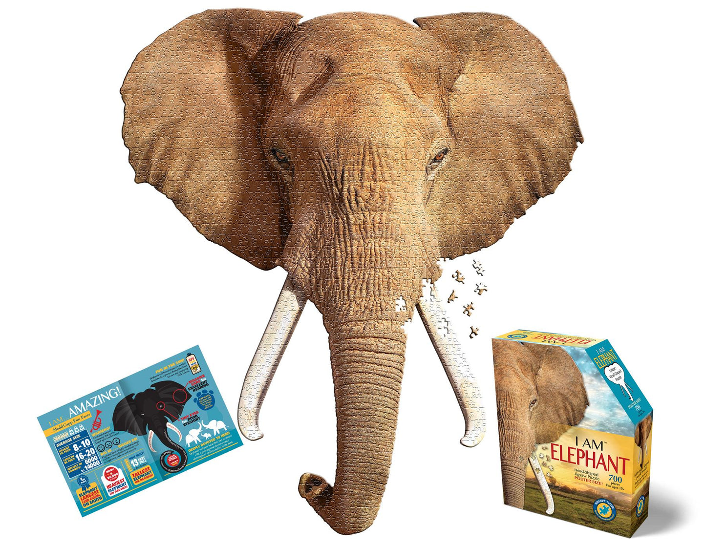 I am Elephant 700 Piece Shaped  Jigsaw Puzzle