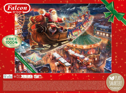 Falcon De Luxe Christmas Wonderland 2 x 1000 Piece Jigsaw Puzzles