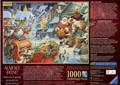 Ravensburger Christmas No.27 Almost Done 1000 Piece Jigsaw Puzzle