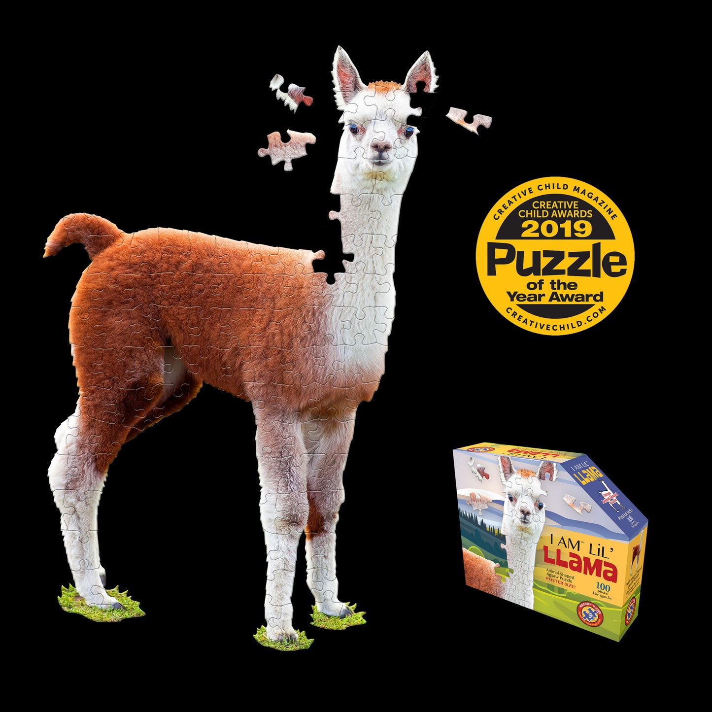 I am Llama 100 Piece Shaped  Jigsaw Puzzle