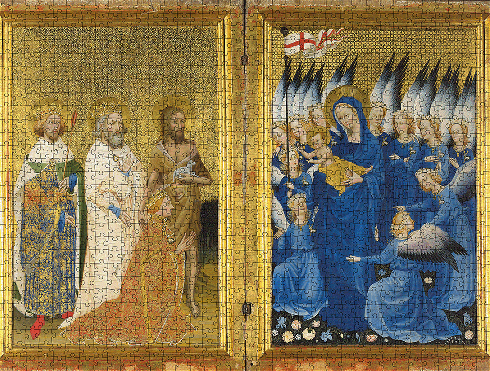 Richard II presented to the Virgin and Child by his Patron Saint John the Baptist and Saints  National Gallery 1000 Piece Jigsaw Puzzle