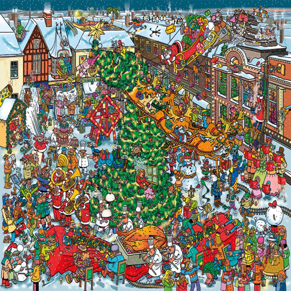 Comical Christmas 2 x 1000 Piece Jigsaw Puzzle Bundle