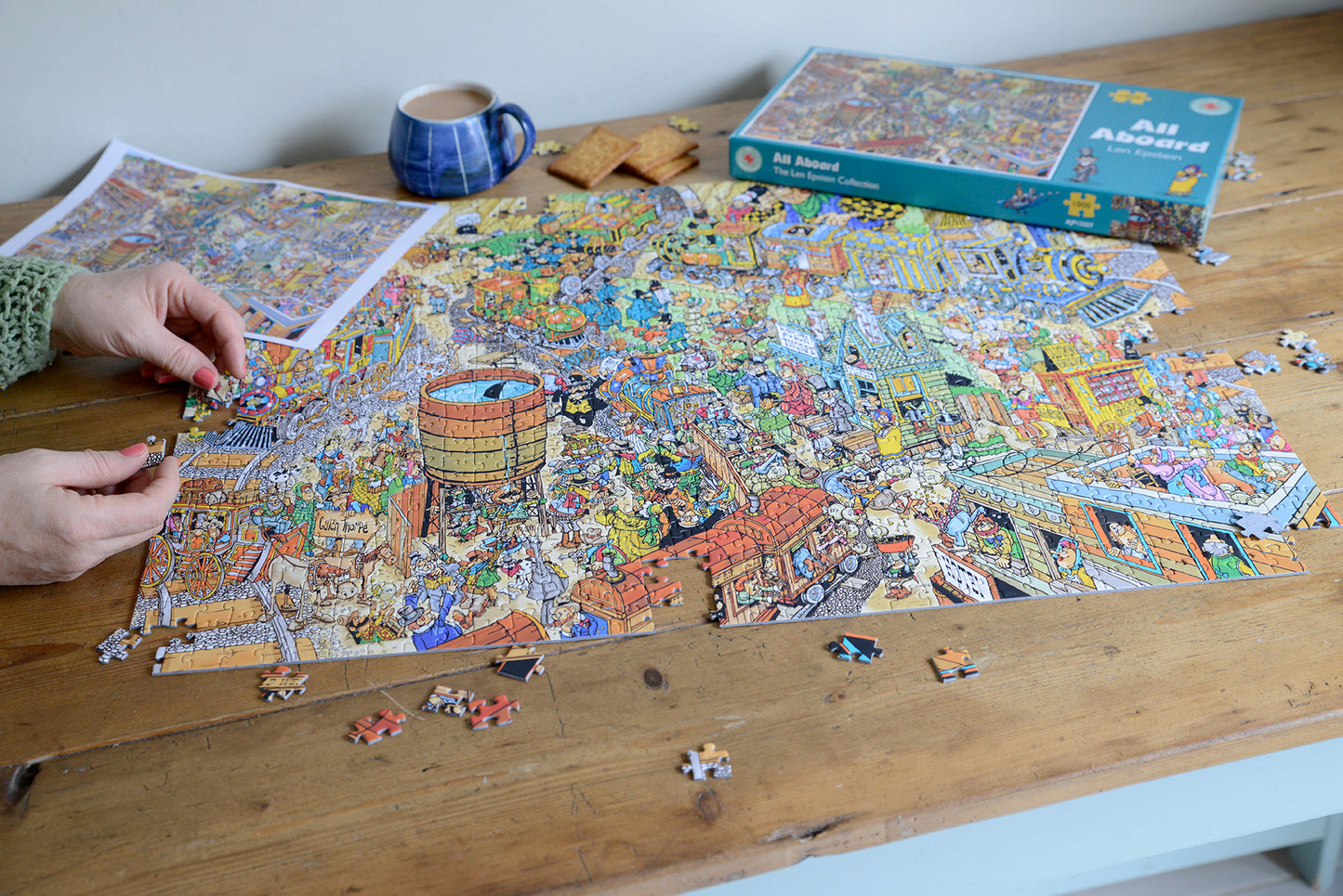 All Aboard - Len Epstein 1000 Piece Jigsaw Puzzle