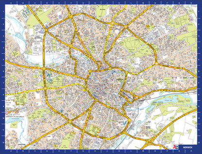 A to Z Map of  Norwich 1000 Piece Jigsaw