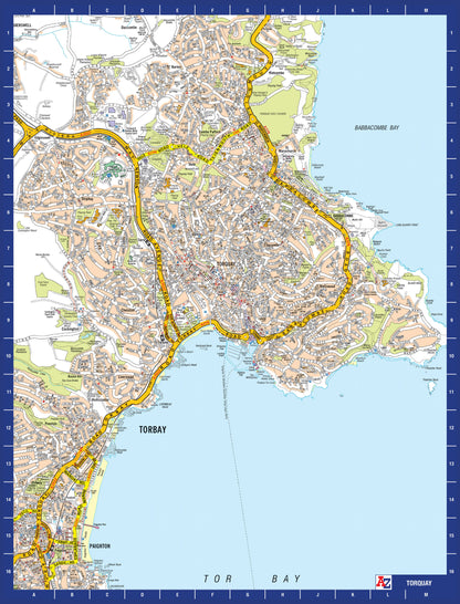 A to Z Map of  Torquay 1000 Piece Jigsaw