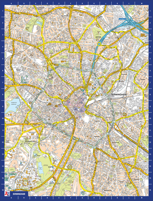 A to Z Map of  Birmingham 1000 Piece Jigsaw