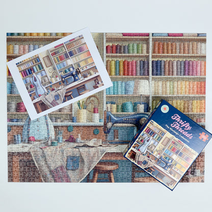 Thrifty Threads 1000 Piece Jigsaw Puzzle