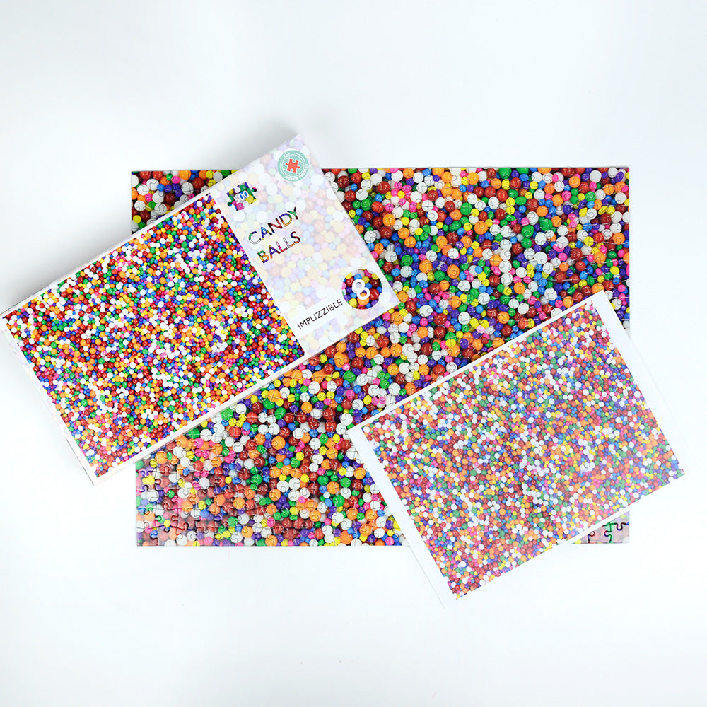 Candy Balls  - Impuzzible No.8 - 1000 or 500 Piece Jigsaw puzzle