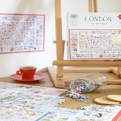 Tim Bulmer's Map of London 1000 Piece Jigsaw Puzzle Lifestyle 2