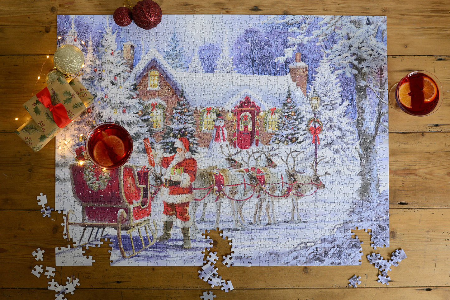 Santa's Visit 1000 Piece Jigsaw Puzzle