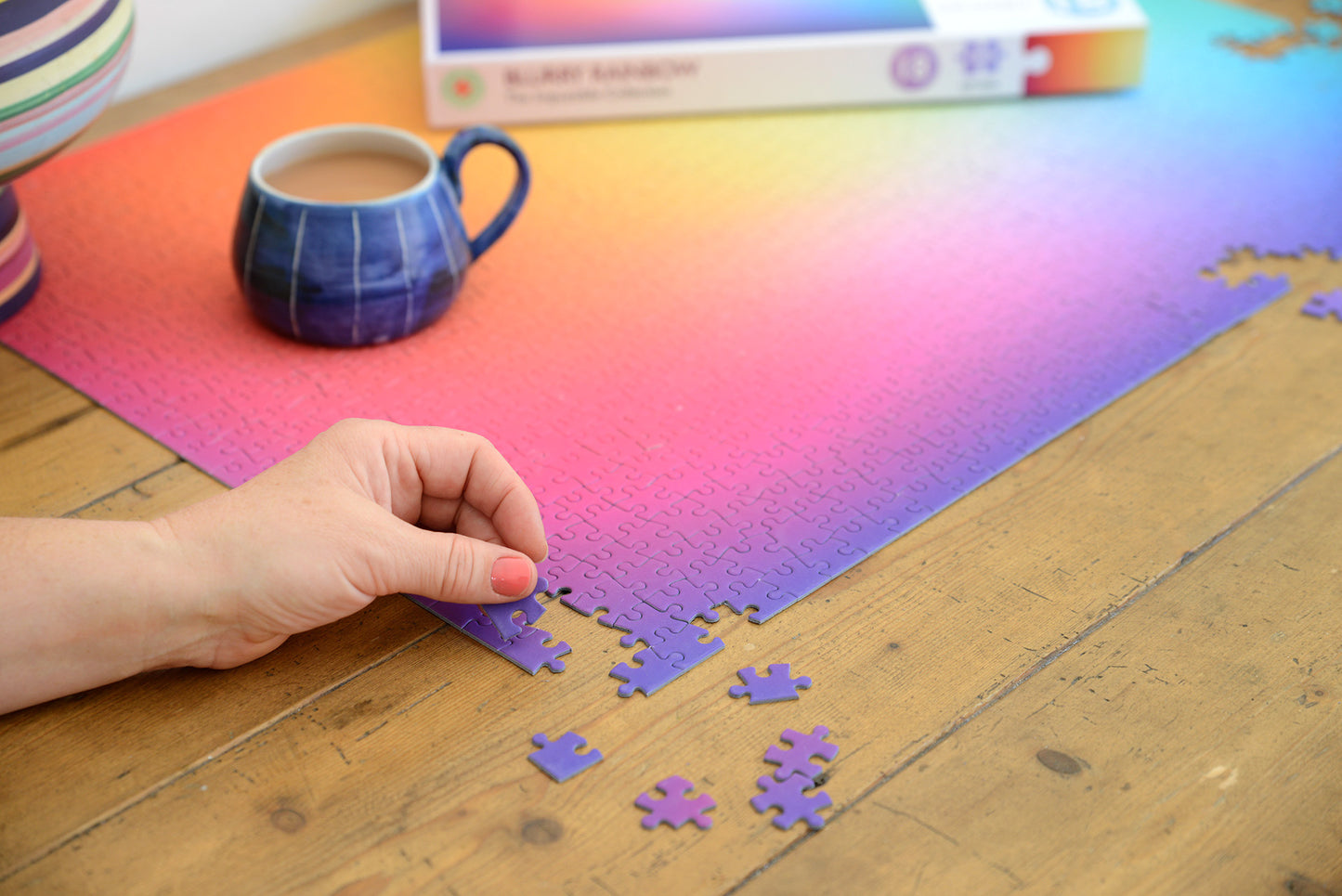 Blurry Rainbow  - Impuzzible No.18- 1000 Piece Jigsaw Puzzle