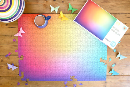 Blurry Rainbow  - Impuzzible No.18- 1000 Piece Jigsaw Puzzle