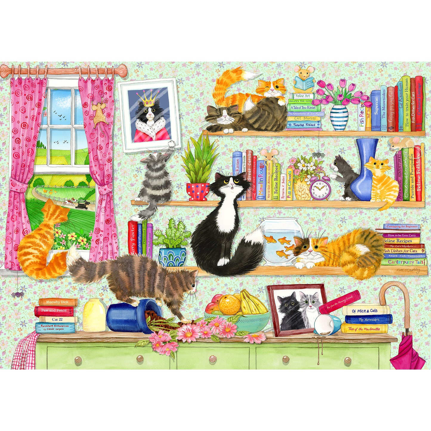 Catastrophe Cottage 4 x 500 Piece Jigsaw Puzzle