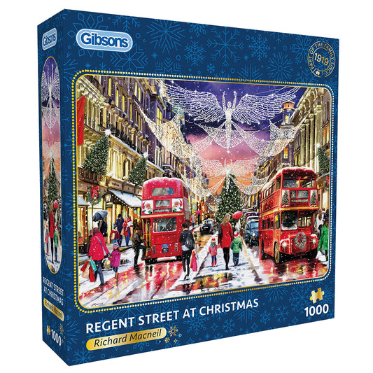 Regent Street at Christmas 1000 Piece Jigsaw Puzzle
