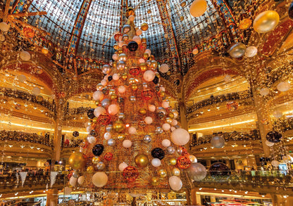 Galeries Lafayette Haussmann at Christmas 1000 Piece Jigsaw Puzzle